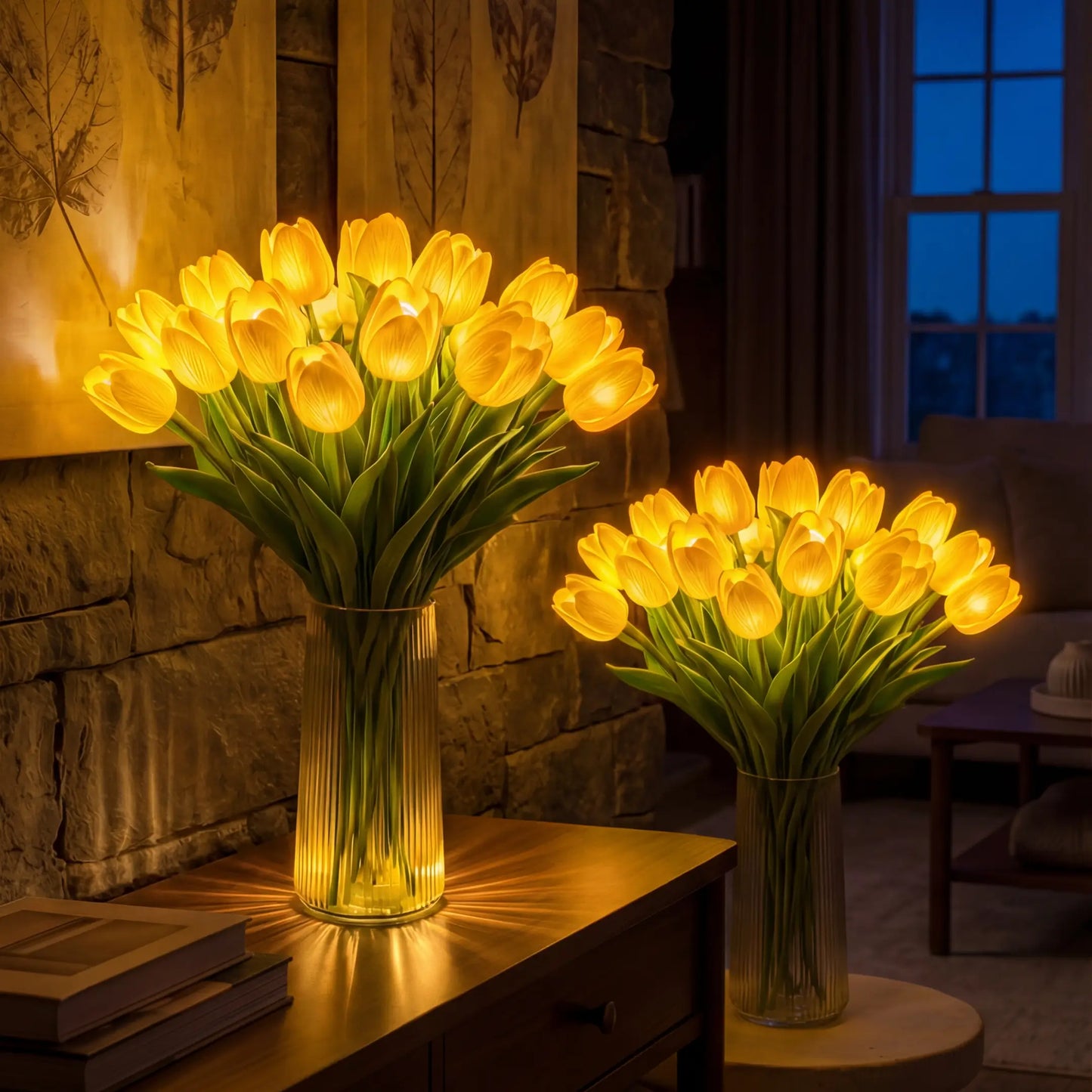 En strålande romantisk tulpanlamp