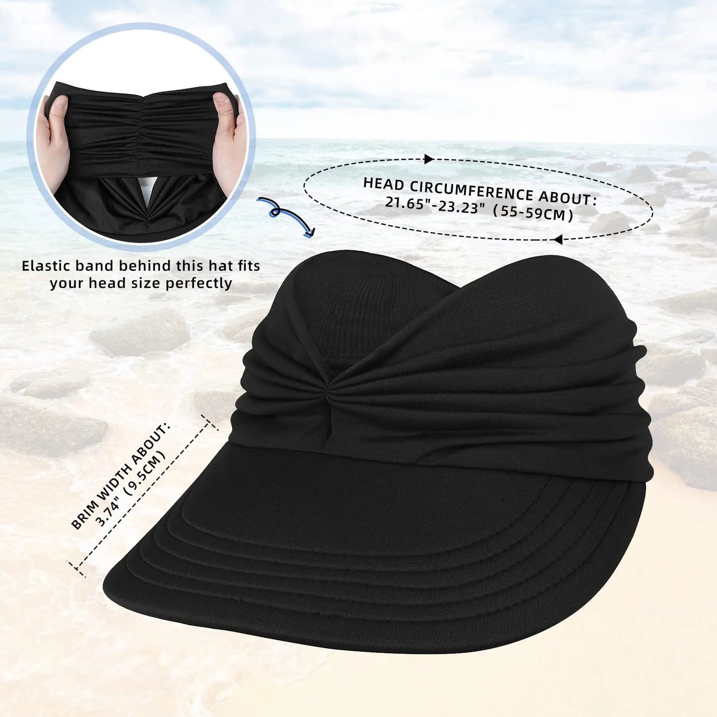 Sista dagen med 50% rabatt – damms solhatt med UV-skydd UPF 50+