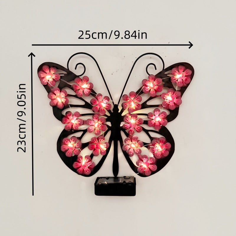 🦋 Solcellsdriven trädgårdslampa i form av en fjäri