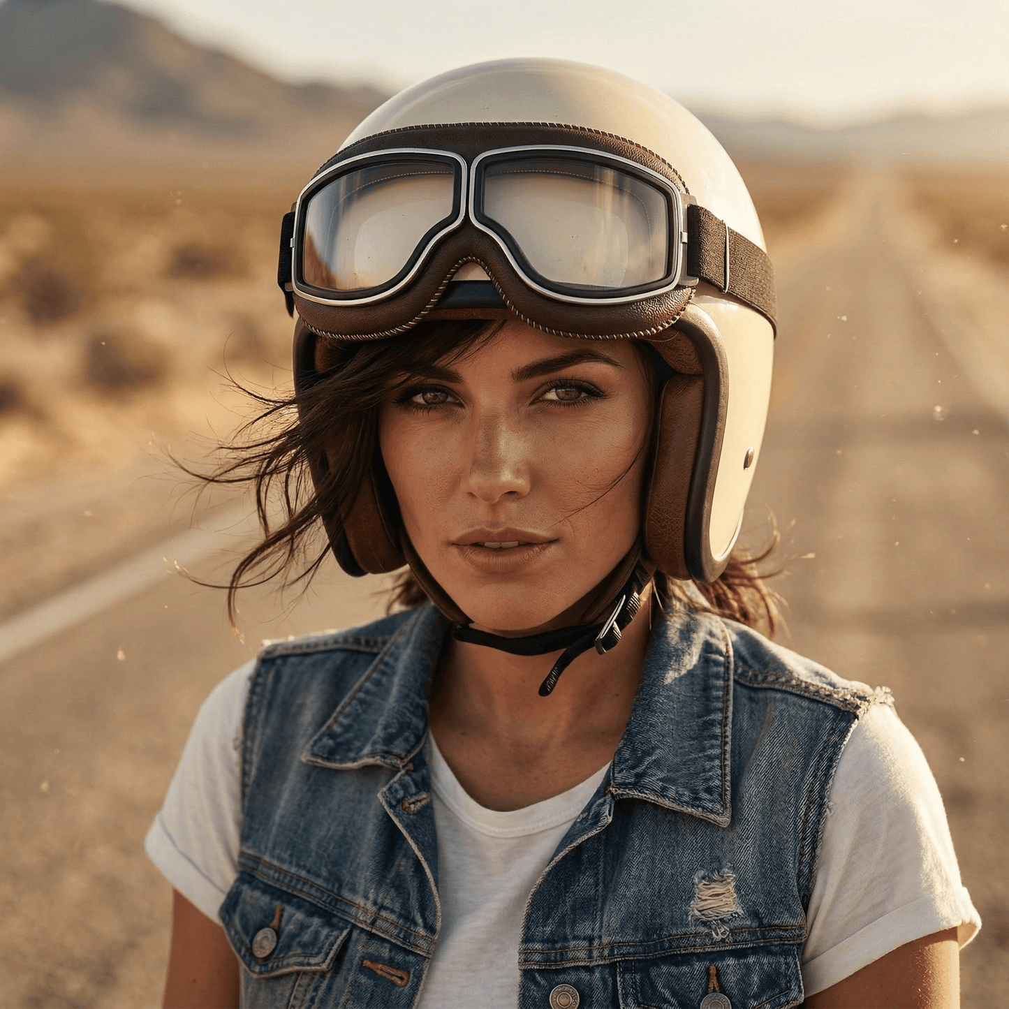 OTG Vintage motorcykelglasögon🕶️ – Passar över receptbelagda glasögon, mjukt vadderade retroglasögon för motorcykelkörning med halkskyddsrem och UV400-skyd