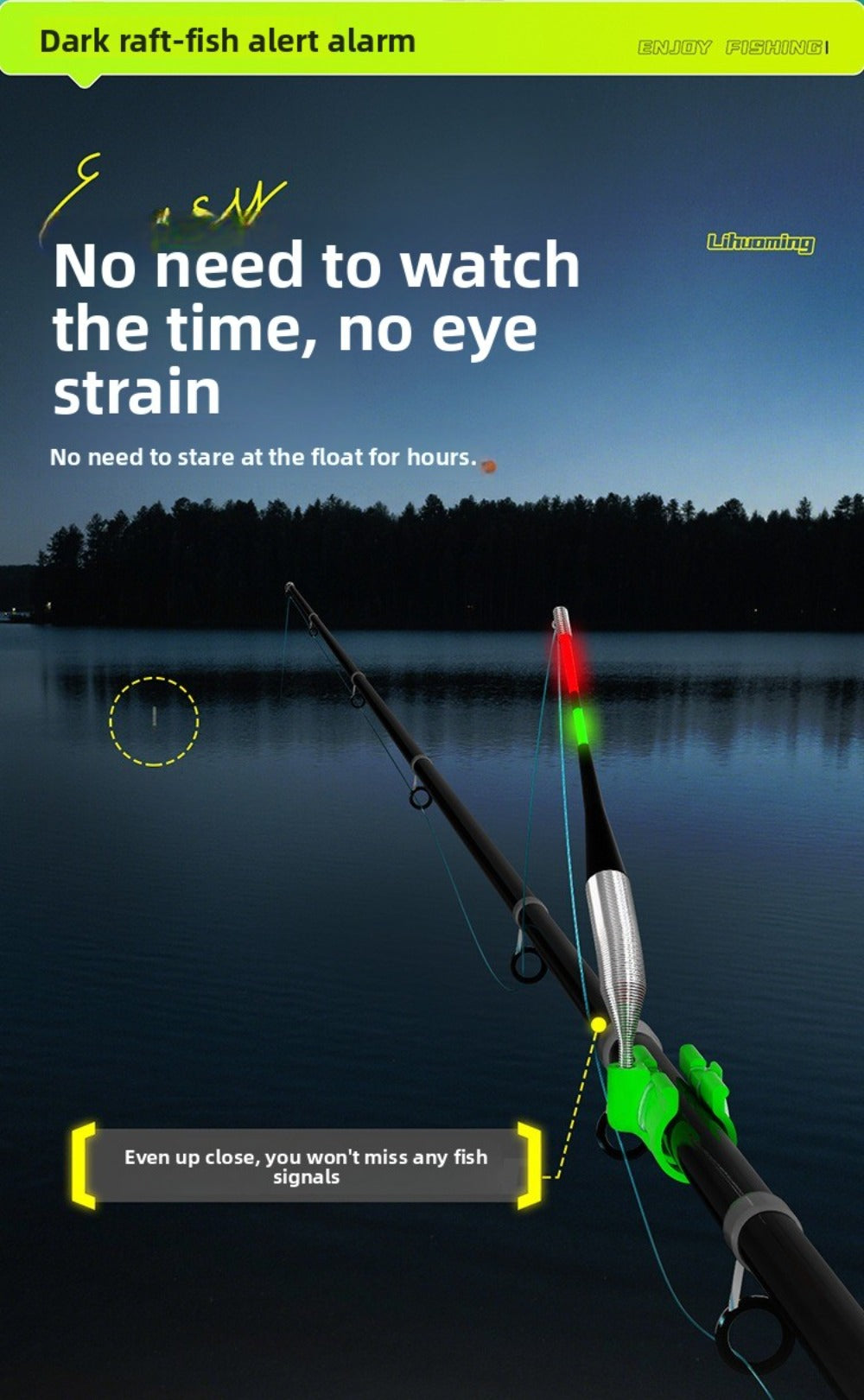 Automatiskt flottarbete / fiskebeteindikator för havsfiske och kastfiske