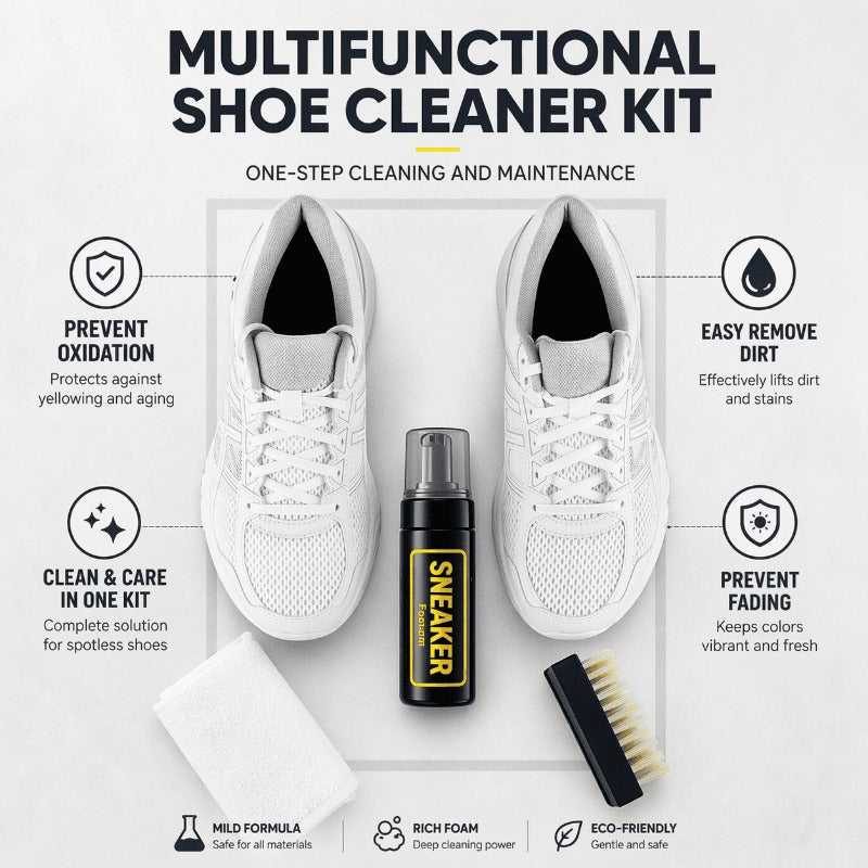 Vattenfri skumrengöring för sneaker