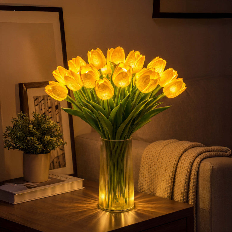 En strålande romantisk tulpanlamp