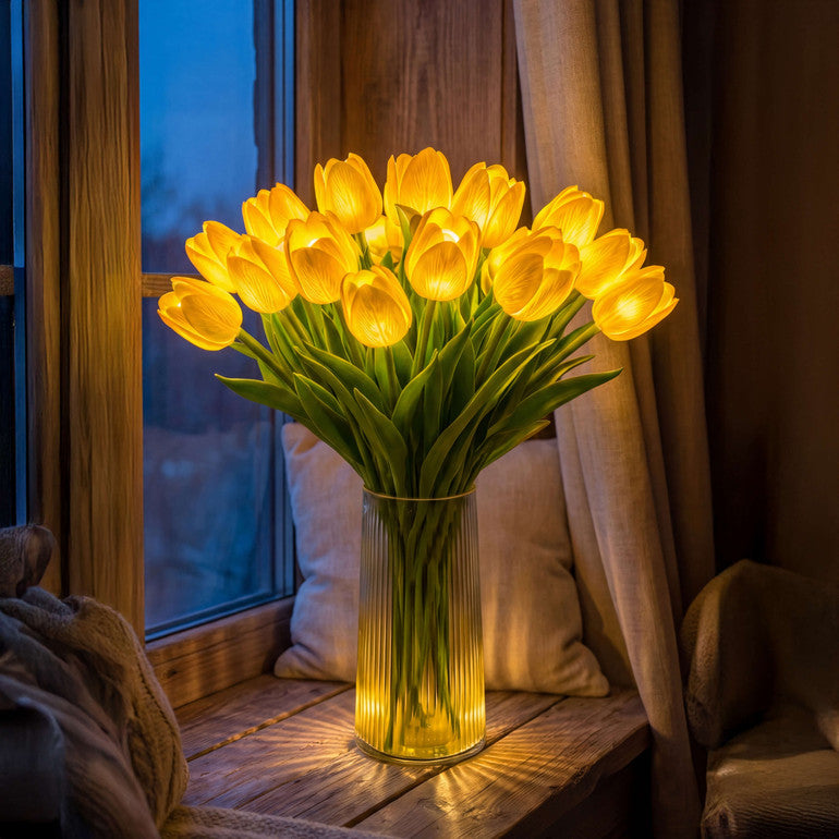En strålande romantisk tulpanlamp