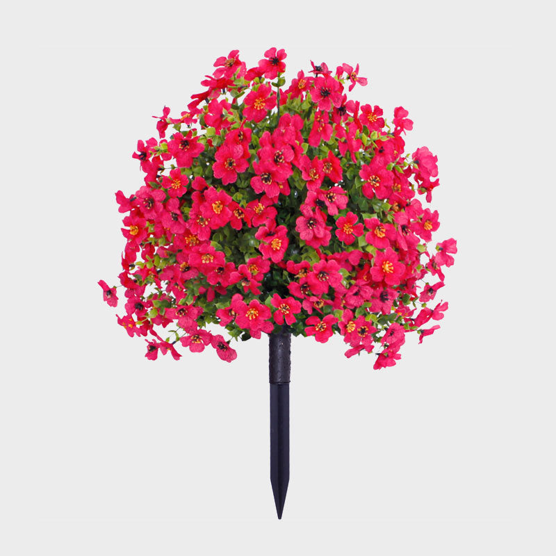 Konstgjord eukalyptus- och violjordstickningsblomsterdekoratio