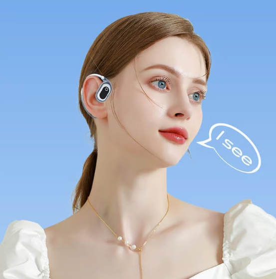 MS190 Översättningshörlurar, stödjer realtidsöversättning på 156 språk med app, Bluetooth 5.3-hörlurar