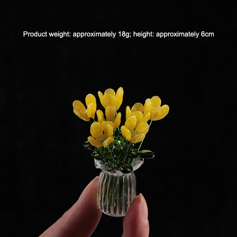 Glasblomma prydnadssa