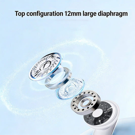 2-i-1 trådlösa Bluetooth-öronsnäckor med öronklämmor och öronproppar | 30 timmars speltid