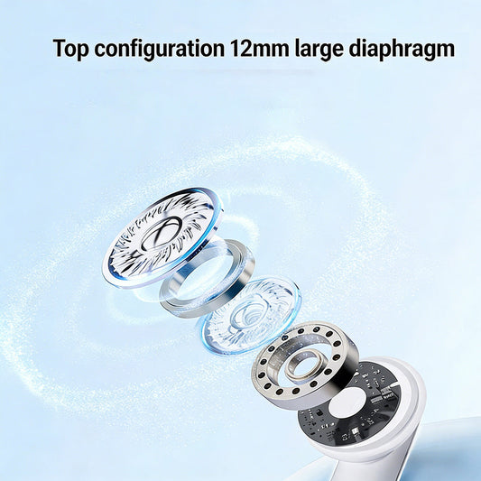 2-i-1 trådlösa Bluetooth-öronsnäckor med öronklämmor och öronproppar | 30 timmars spelti