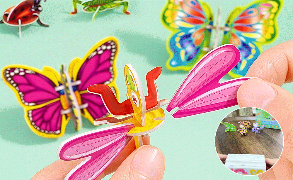 🦋 3D Kreativa Djurpusse