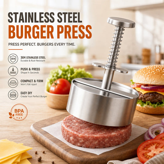 Hamburgerpress i rostfritt stål 304 – perfekta hamburgare varje gång