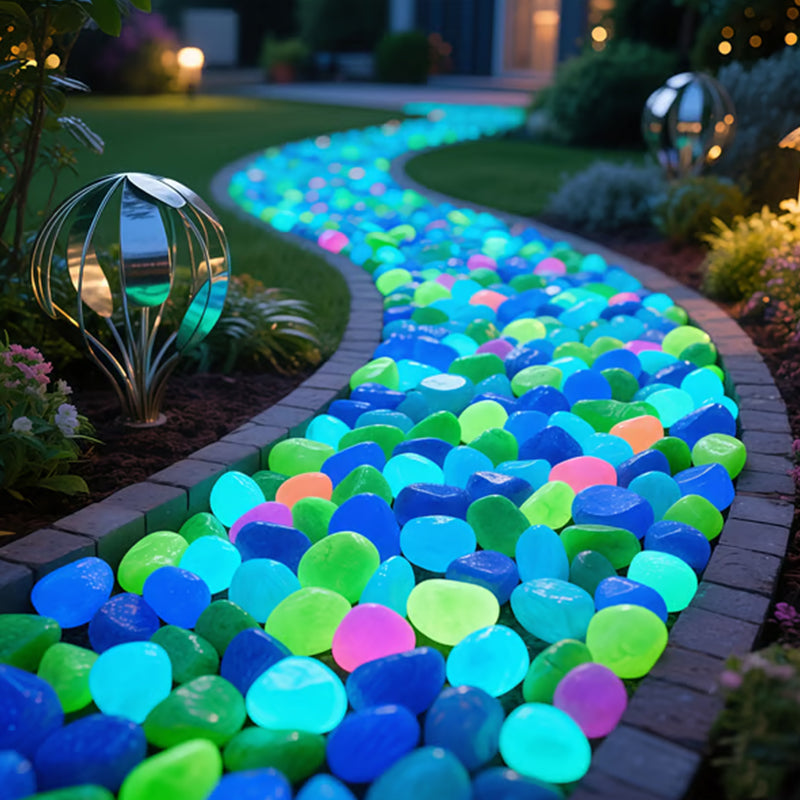 🔥Köp 1000 få 1000 gratis🔥Lysande stenar för trädgård och heminrednin