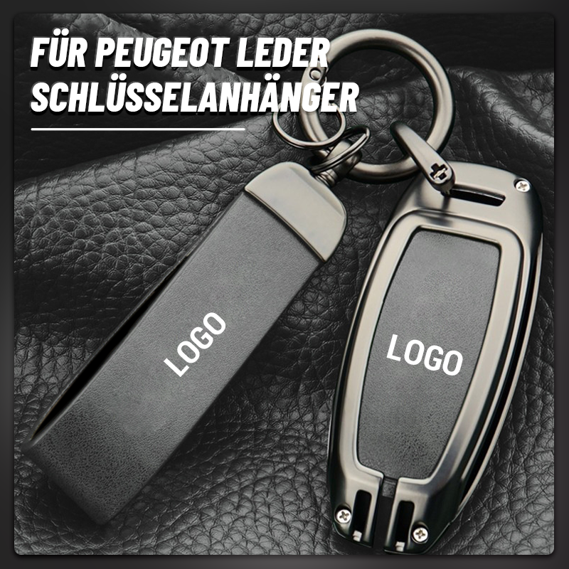 Gilt für Peugeot-Modelle – Schlüsselhülle aus echtem Leder