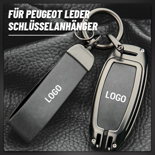 Gilt für Peugeot-Modelle – Schlüsselhülle aus echtem Leder