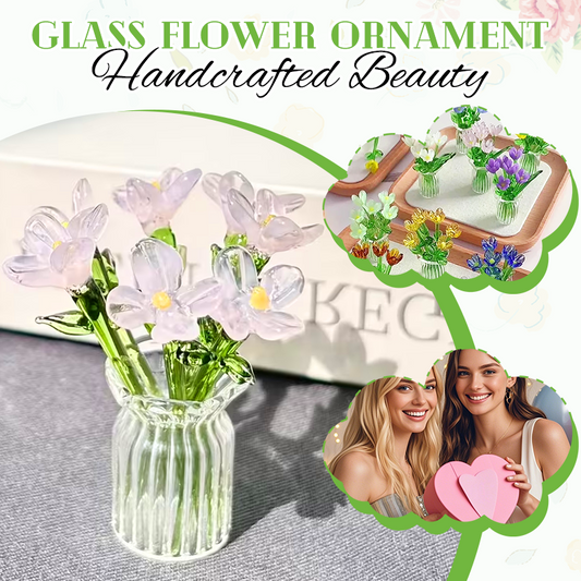 Glasblomma prydnadssa