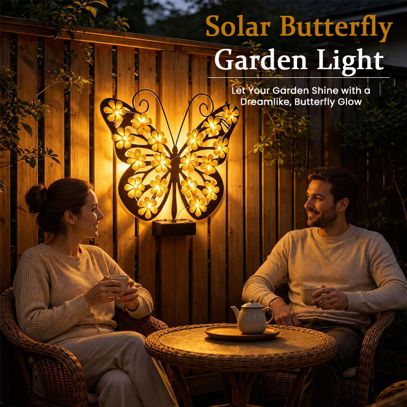 🦋 Solcellsdriven trädgårdslampa i form av en fjäri