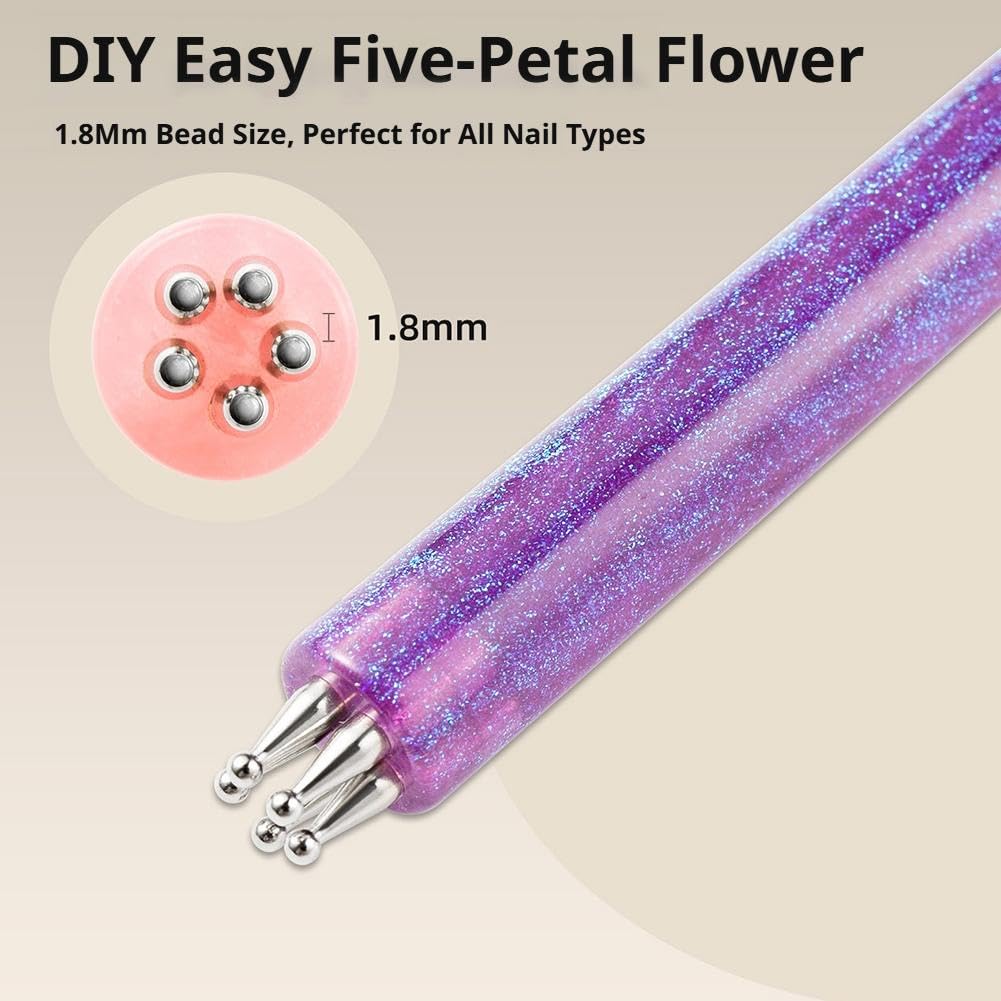 Nageldotterpenna med 5-bladig blomm