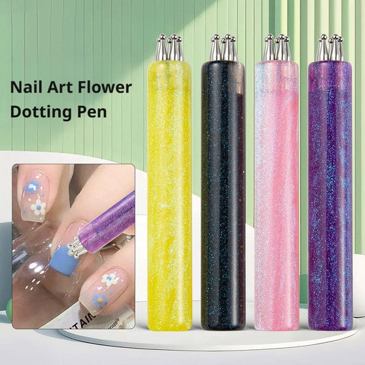 Nageldotterpenna med 5-bladig blomm