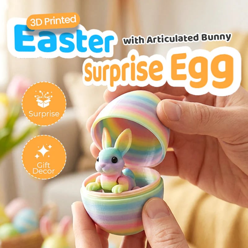 Påskprydnadsägg – Artikulerad kanin för samlare 🎁🌷 [Julspecial