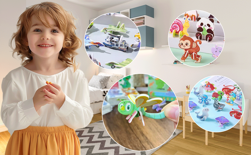 🦋 3D Kreativa Djurpusse