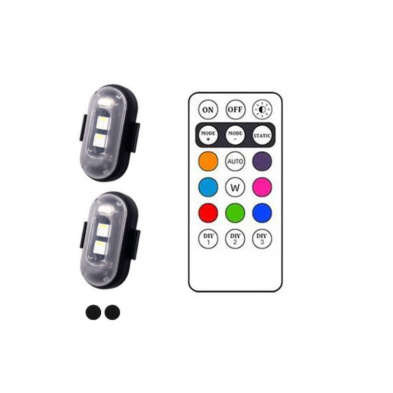8 Färger Trådlösa LED-lampor med Fjärrkontroll