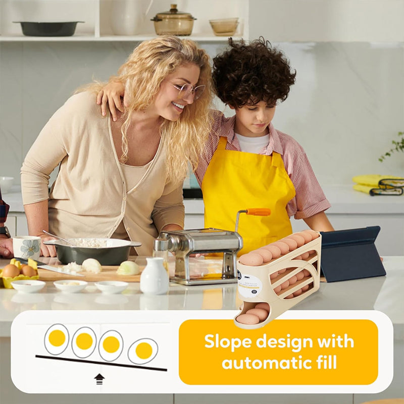 Rullbar förvaringslåda för ägg