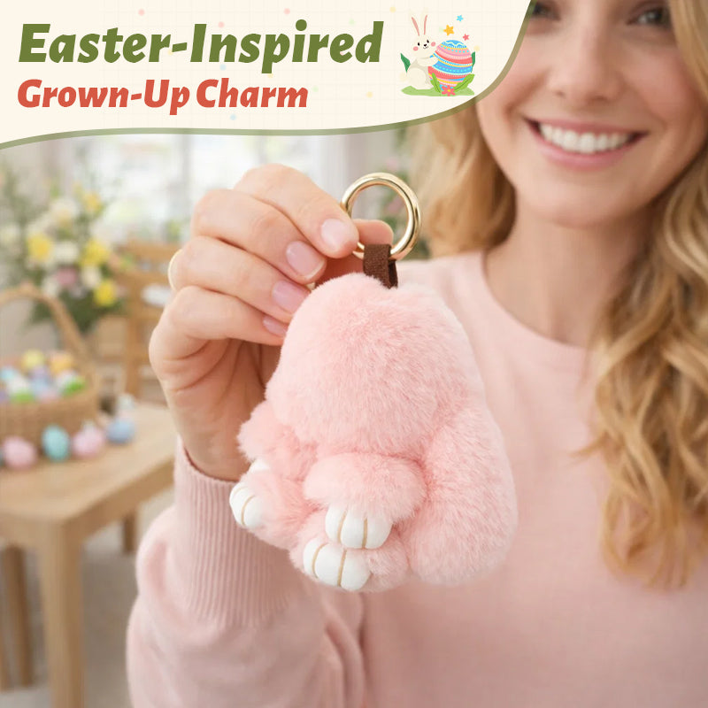🐰Söt påskhare plyschnyckelring - presentalternativ i plåtburk, 🎁Söt påsköverraskning