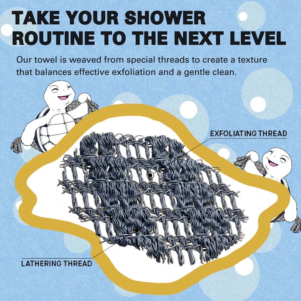 Exfoliating Antibacterial Shower Towel