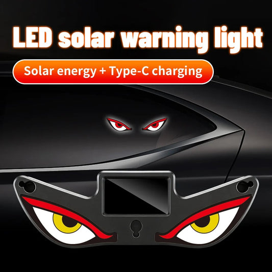 🔥Sista dagen 49% rabatt - Solar Demon Eye LED-fönsterlampa för bil