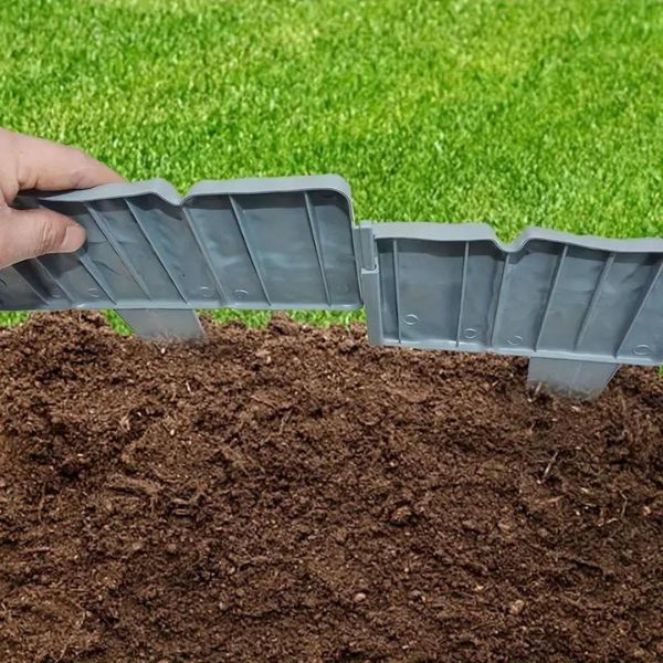 Markmonterat plaststaket | Skarvat staket för trädgården💚
