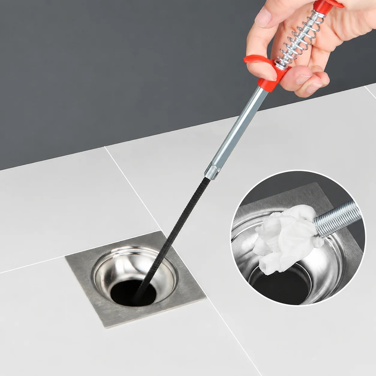 🚿Professionellt verktyg för att rensa igensatta avlopp – ett måste i varje he