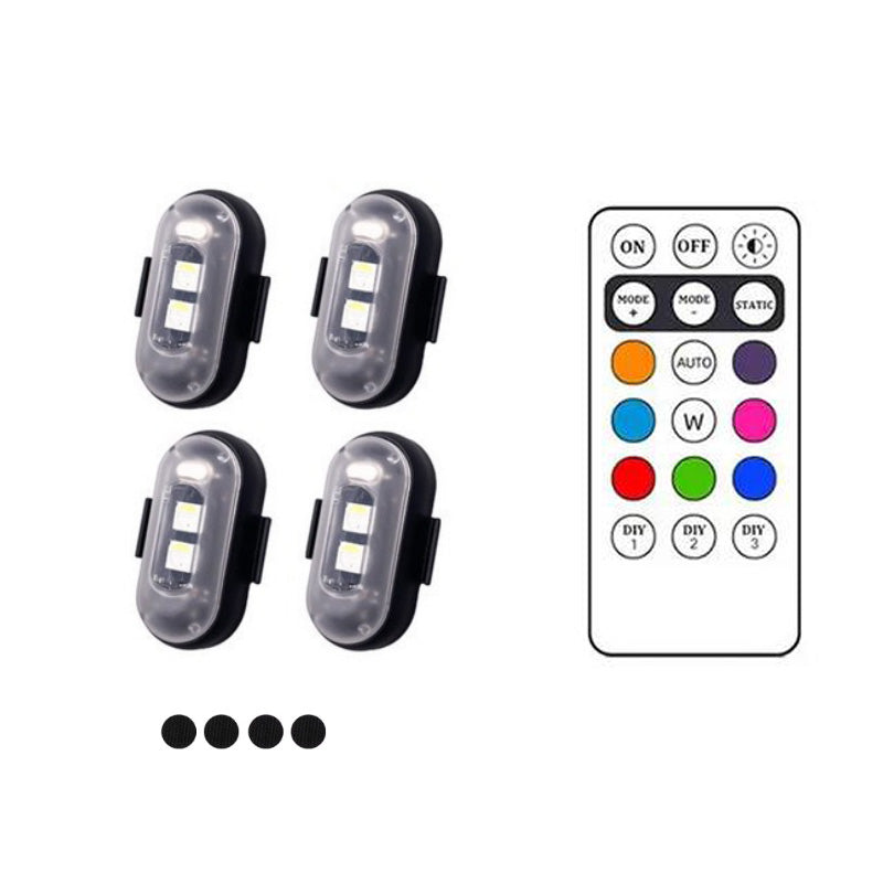 8 Färger Trådlösa LED-lampor med Fjärrkontroll