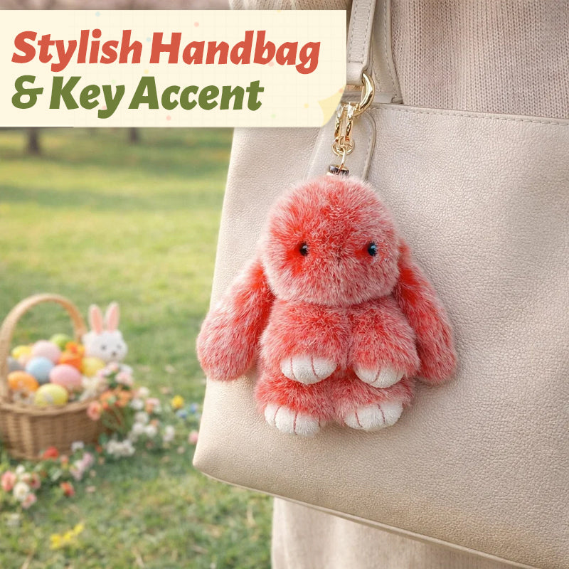 🐰Söt påskhare plyschnyckelring - presentalternativ i plåtburk, 🎁Söt påsköverraskning