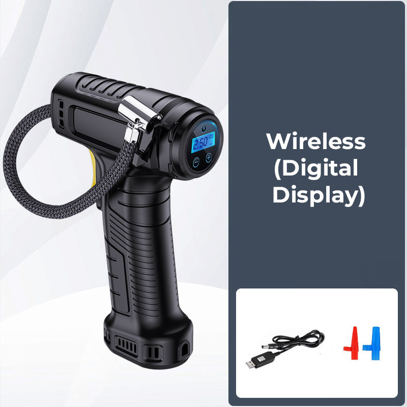 🔥Bärbar sladdlös luftkompressor med digital display