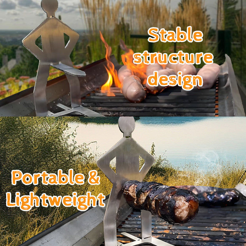 Utomhusgrill för människoformade korva