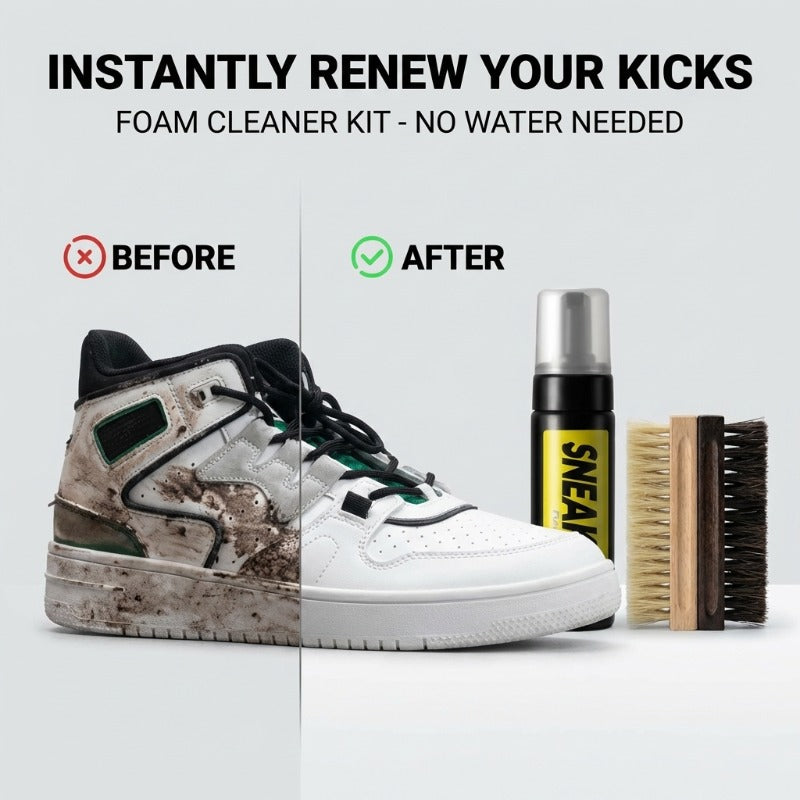 Vattenfri skumrengöring för sneaker