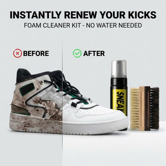 Vattenfri skumrengöring för sneaker