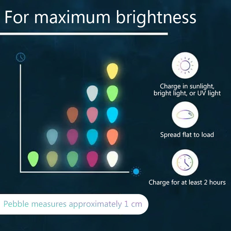 🔥Köp 1000 få 1000 gratis🔥Lysande stenar för trädgård och heminrednin