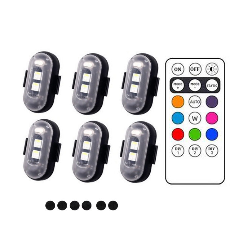8 Färger Trådlösa LED-lampor med Fjärrkontroll