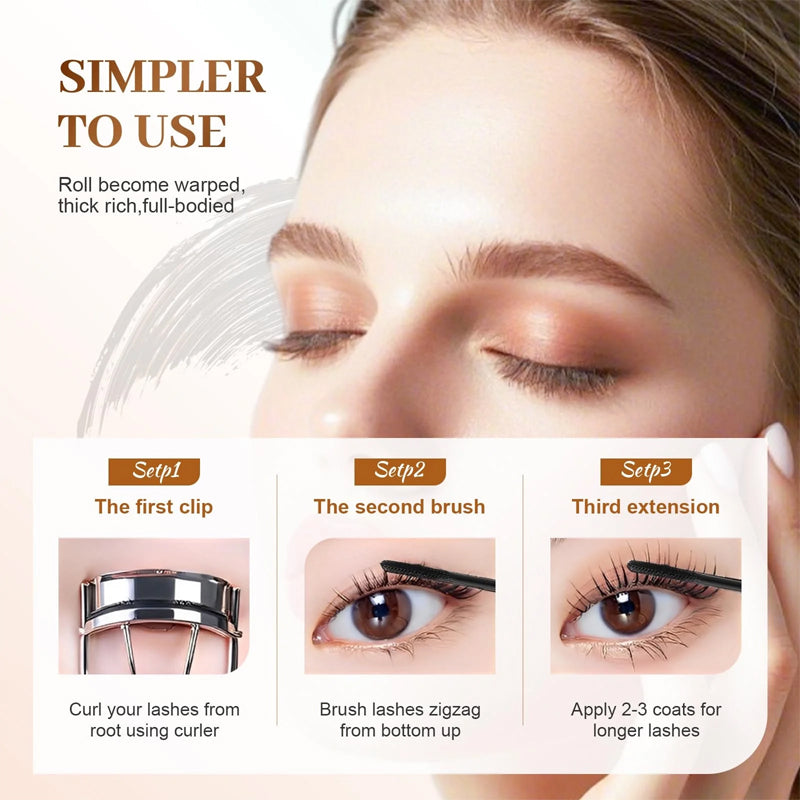⚡Köp 1 få 1 gratis⚡Ultra Volume & Curl Mascara – Långa, fylliga och perfekt böjda fransar