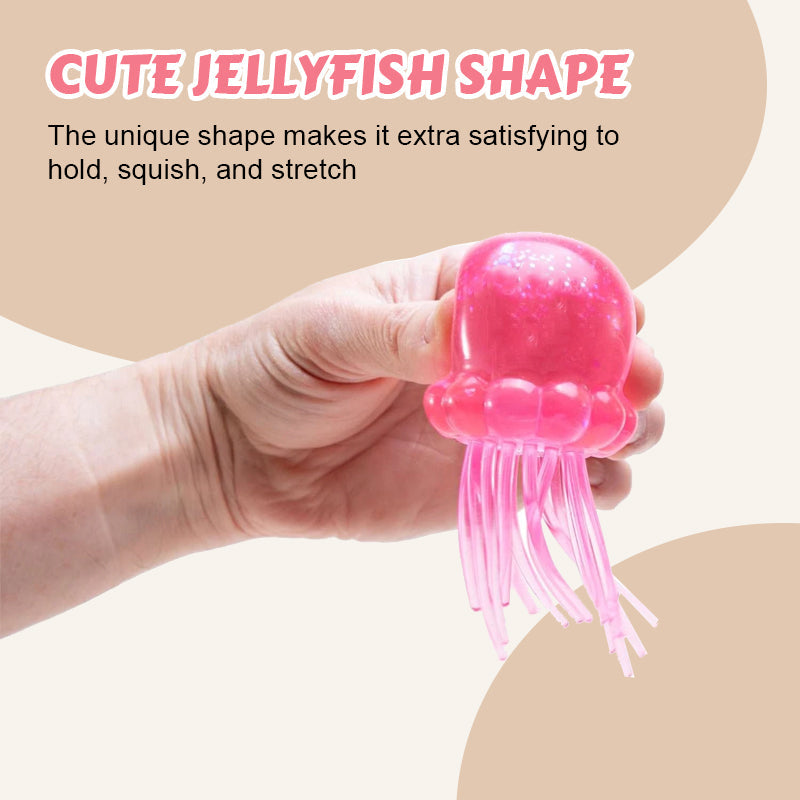 ✨ Söt, glittrig manet-squishy