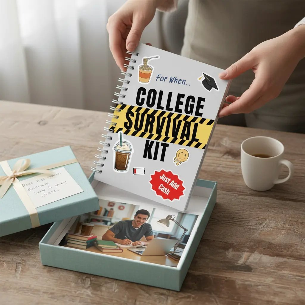 📚'För när...'-kollegieöverlevnadssats presentkortsbok 🎓️❤️