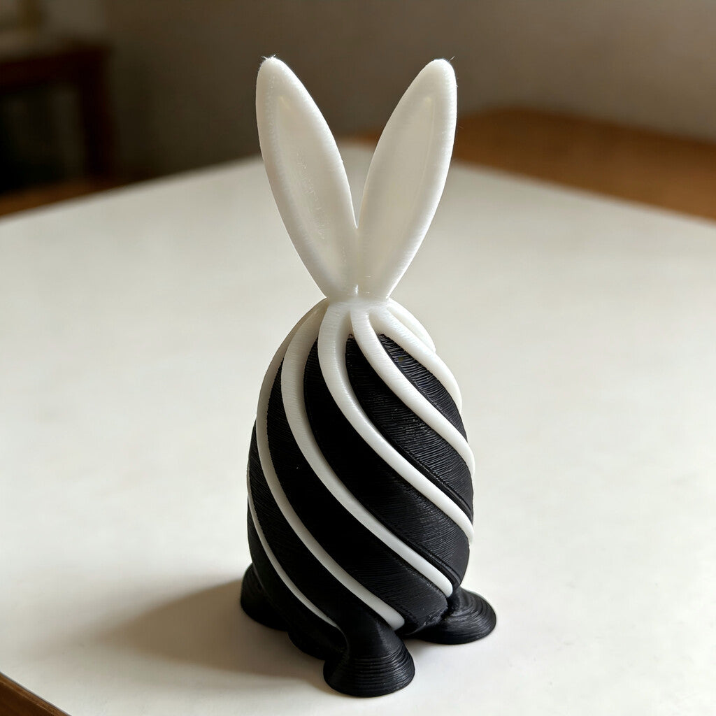 Gör påsken extra rolig (och lugn!) med påskkaninägget med spiralformad avspänning 🥚