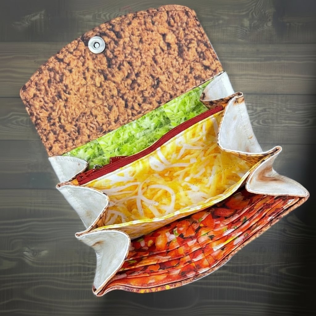 🔥 Burrito-plånboken – Din allt-i-ett-stil och förvaringsväska! 🌯✨
