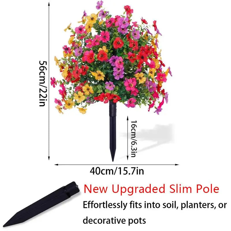 Konstgjord eukalyptus- och violjordstickningsblomsterdekoratio