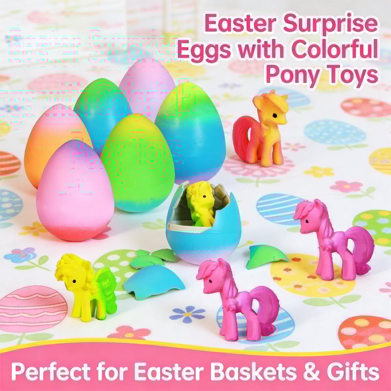 Påsk 🎉 Magiska kläckningsägg med enhörningar 🦄 (6 st