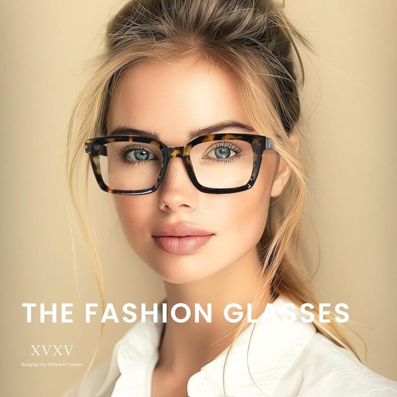 👓3-pack Tortoisesh👓 3-pack läsglasögon – extra stora fyrkantiga läsglasögon med blåljusfilterell Reading Glasses – Oversized Square Reading Glasses That Block Blue Light