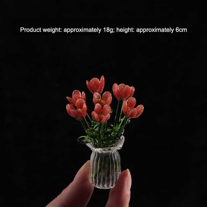 Glasblomma prydnadssa