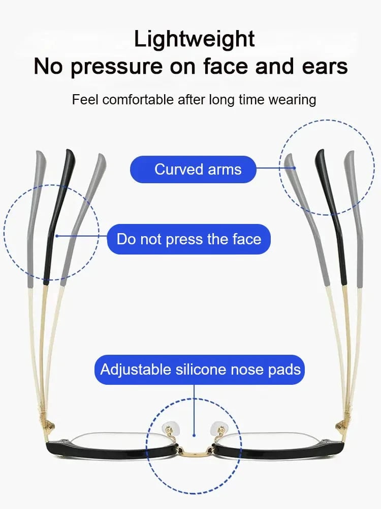 🎁 SISTA DAGEN - 49% RABATT ✨ Ultralätta anti-blått glasögon för ålderssynthe