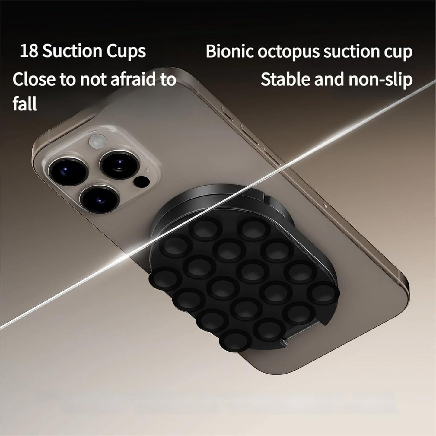 🔥 3-i-1 magnetisk telefonhållare med sugkopp